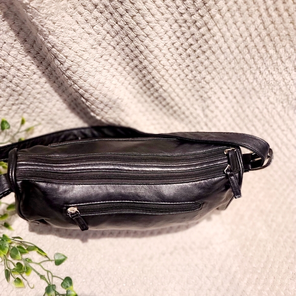 Double zipper black handbag 👜 - Picture 3 of 3